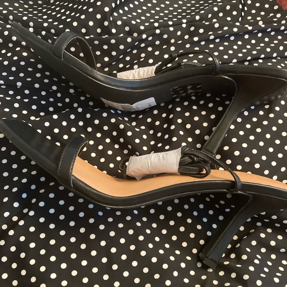 Black Ankle Strap Heel - Picture 2 of 5